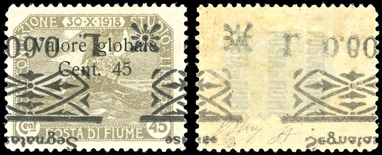 FIUME SEGNATASSE 1921 - 0,60 lire ... 