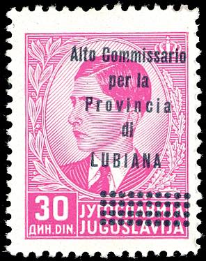 LUBIANA 1941 - 30 d. soprastampato ... 
