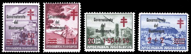 MONTENEGRO 1942 - Croce Rossa, ... 