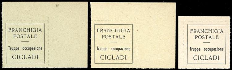 ISOLE CICLADI 1941 - Etichetta di ... 