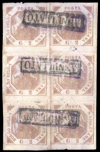 1858 - 2 grana rosa brunastro, III ... 
