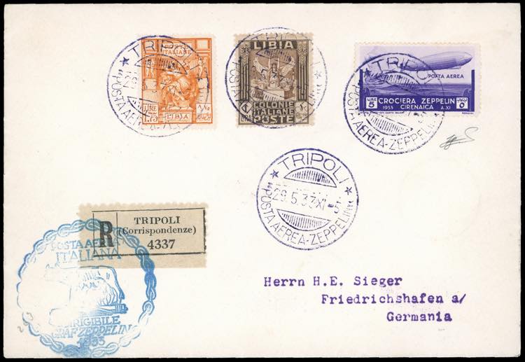 POSTA AEREA 1933 - 5 lire ... 