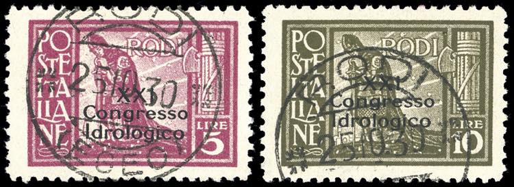 1930 - 5 lire e 10 lire Congresso ... 