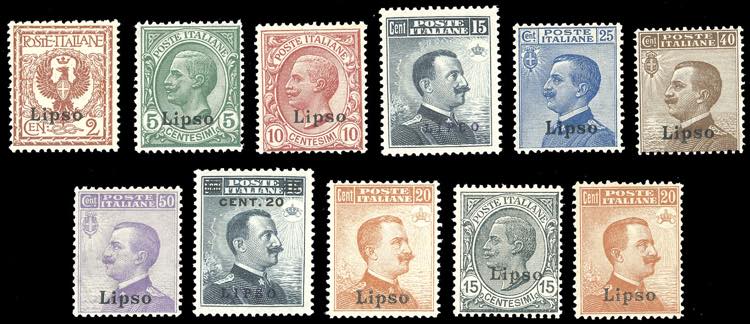 LIPSO 1912/22 - Soprastampati, le ... 