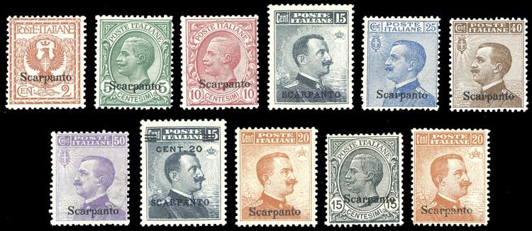 SCARPATO 1912/22 - Soprastampati, ... 