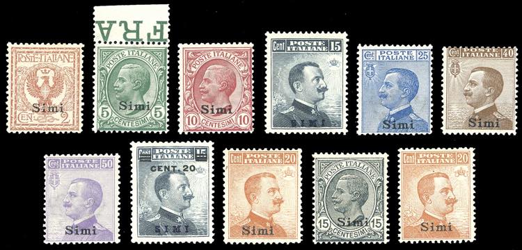 SIMI 1912/22 - Soprastampati, le ... 