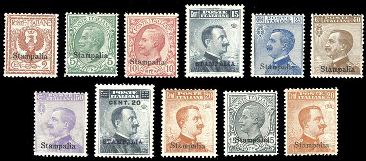 STAMPALIA 1912/22 - Soprastampati, ... 
