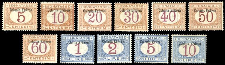 SEGNATASSE 1903 - Soprastampati in ... 