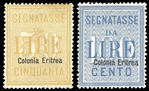 SEGNATASSE 1903 - 50 e 100 lire, ... 