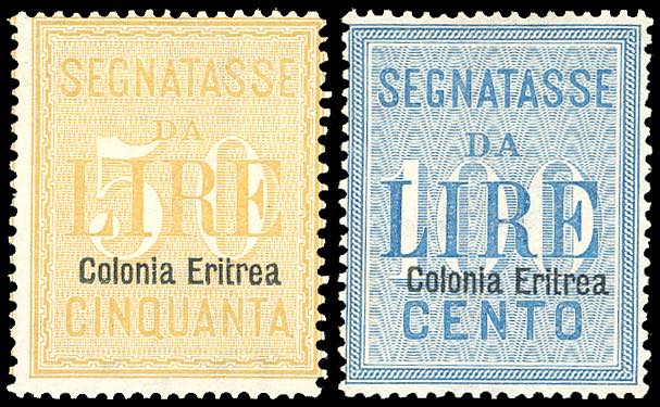 SEGNATASSE 1903 - 50 e 100 lire ... 