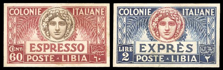 ESPRESSI 1923 - 60 cent. e 2 lire, ... 