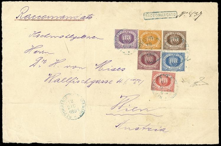 1891 - 5 cent. 10 cent. azzurro, ... 
