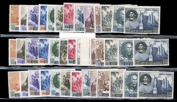 1952 - Colombo, tre serie complete ... 