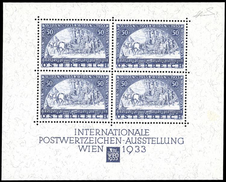 AUSTRIA FOGLIETTI 1933 - WIPA, ... 