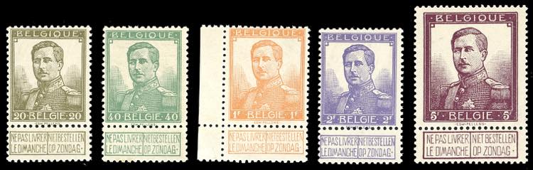 BELGIO 1912 - 20 cent., 40 cent., ... 