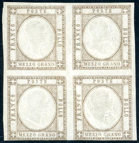 1861 - 1/2 grano bruno grigiastro ... 