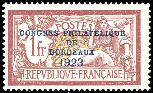FRANCIA 1923 - 1 fr. Congresso ... 