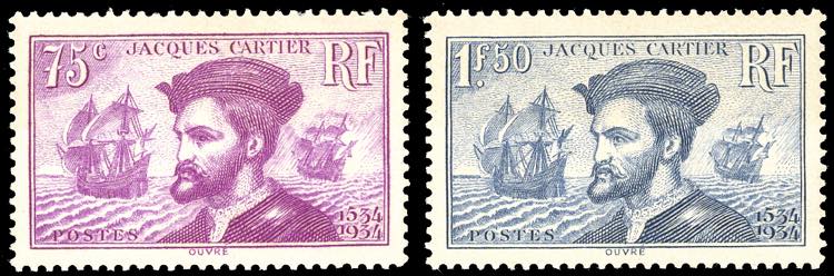FRANCIA 1934 - Jacques Cartier, ... 