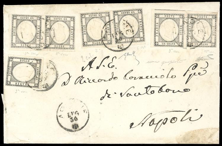 1861 - 1 grano grigio nero (19a), ... 