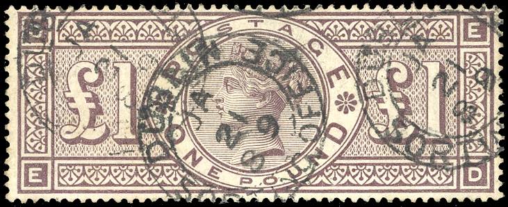 GRAN BRETAGNA 1888 - 1 £ bruno ... 