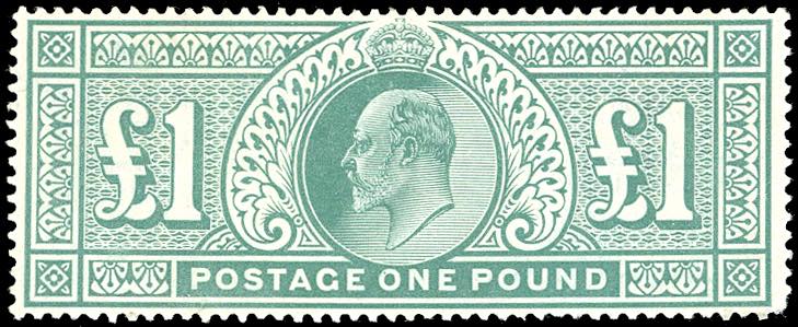 GRAN BRETAGNA 1902 - 1 £ verde ... 