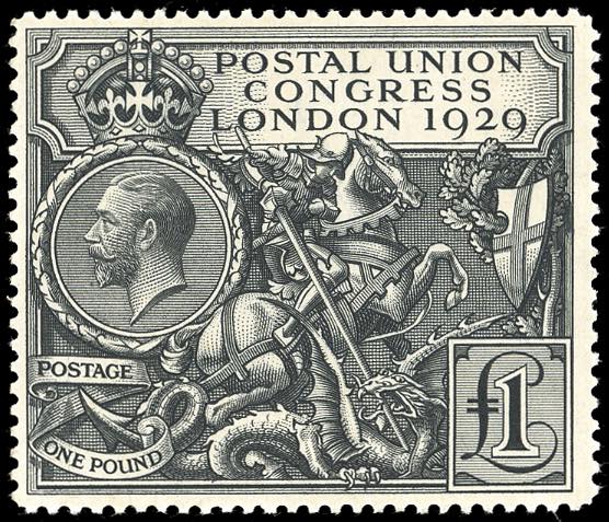 GRAN BRETAGNA 1929 - 1  £ UPU ... 