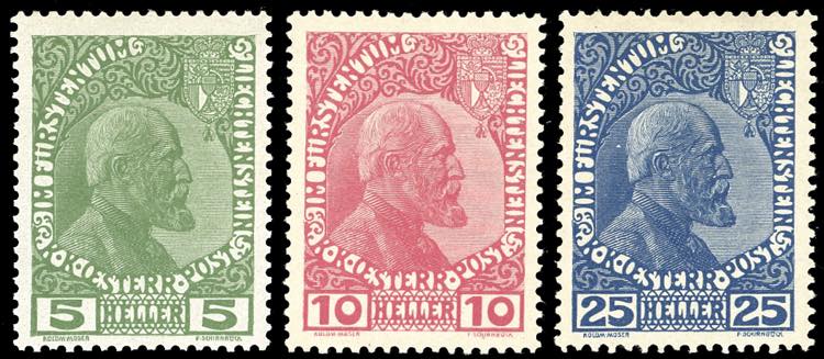 LIECHTENSTEIN 1915/16 - Principe ... 