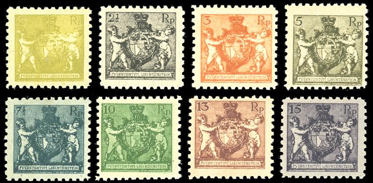 LIECHTENSTEIN 1921 - Stemma, dent. ... 