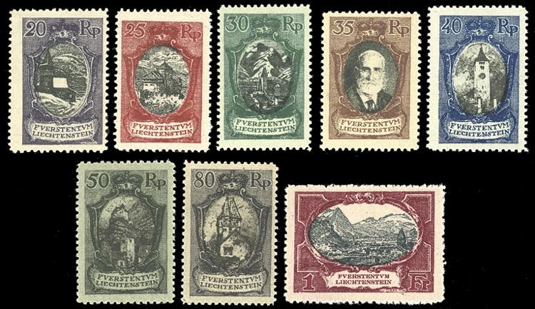 LIECHTENSTEIN 1921 - Soggetti ... 