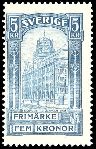 SVEZIA 1903 - 5 k. Palazzo delle ... 