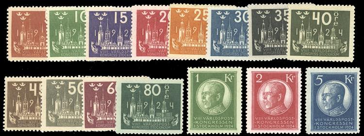 SVEZIA 1924 - Congresso UPU, serie ... 