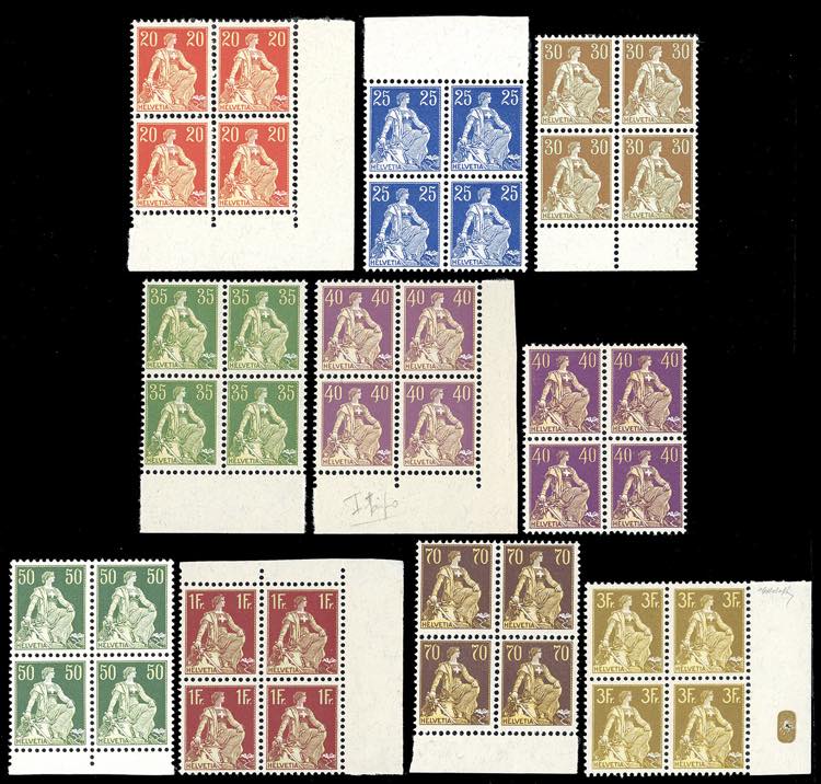 SVIZZERA 1908 - Helvetia seduta, ... 