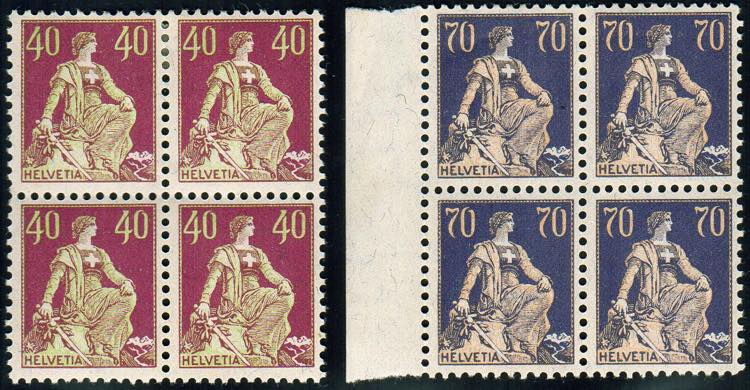 SVIZZERA 1924/25 - 40 cent., 70 ... 