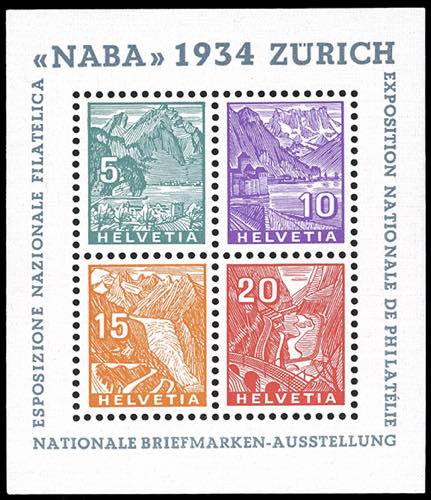SVIZZERA FOGLIETTI 1934 - NABA, ... 