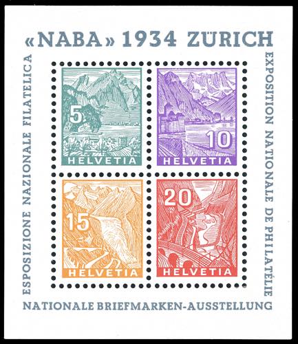 SVIZZERA FOGLIETTI 1934 - NABA, ... 