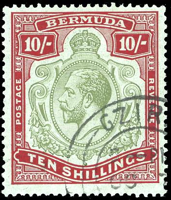 BRITISH COLONIES-BERMUDA 1922 - 10 ... 