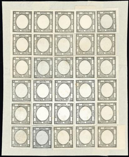 1861 - Prova della pietra in nero ... 