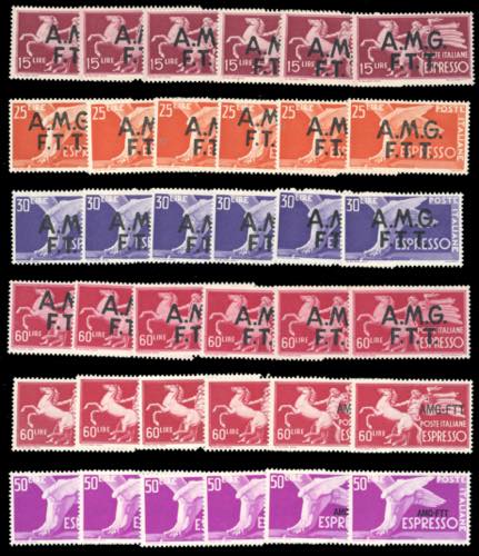 TRIESTE A ESPRESSI 1947/52 - Sei ... 