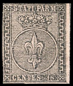 1852 - 15 cent. rosa (3), nuovo, ... 