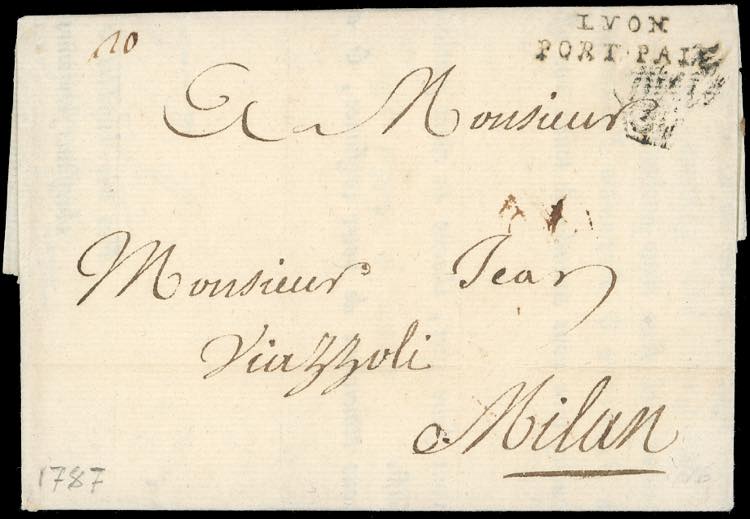 INCOMING MAIL FRANCIA 1787 - ... 