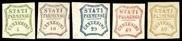 1859 - Serie completa di valori ... 