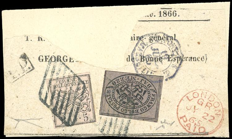 1865 - 1/2 baj voletto grigiastro, ... 