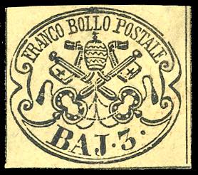 1858 - 3 baj giallo paglia chiaro ... 