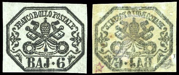 1852 - 6 baj grigio verdastro, ben ... 