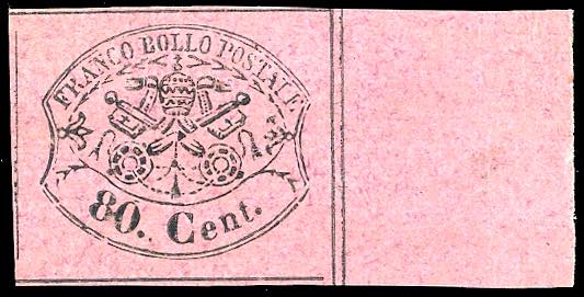 1867 - 80 cent. rosa lillaceo ... 