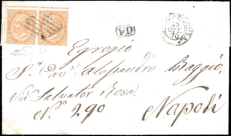 1870 - 10 cent. De La Rue (T17), ... 