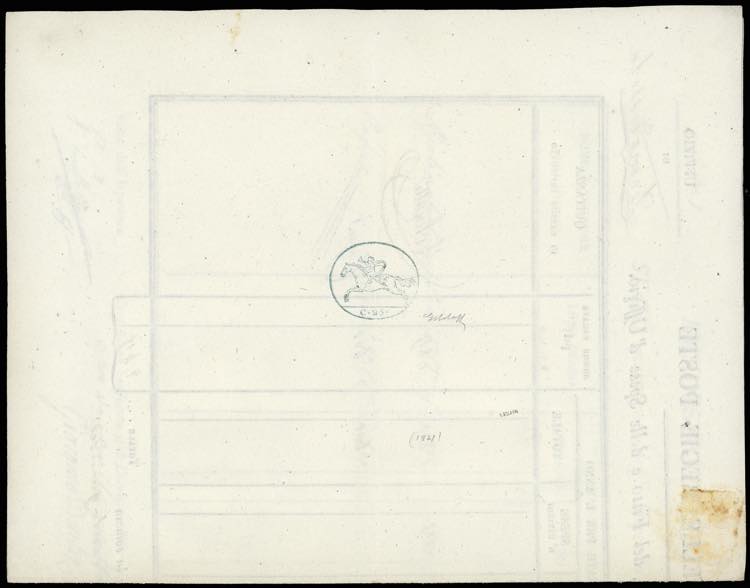 1821 - 25 cent. Cavallino, ... 