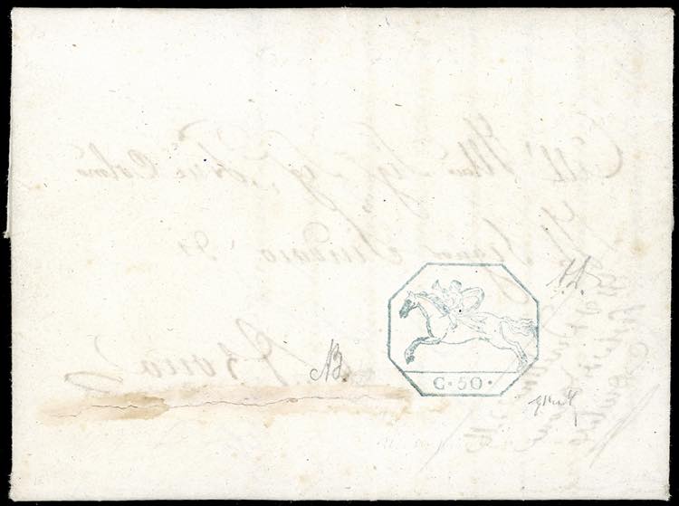 1825 - 50 cent. Cavallino, ... 