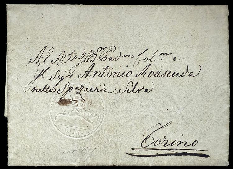 1822 - 15 cent. Cavallino, ... 