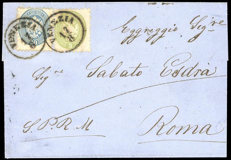 1864 - 3 soldi verde e 10 soldi ... 